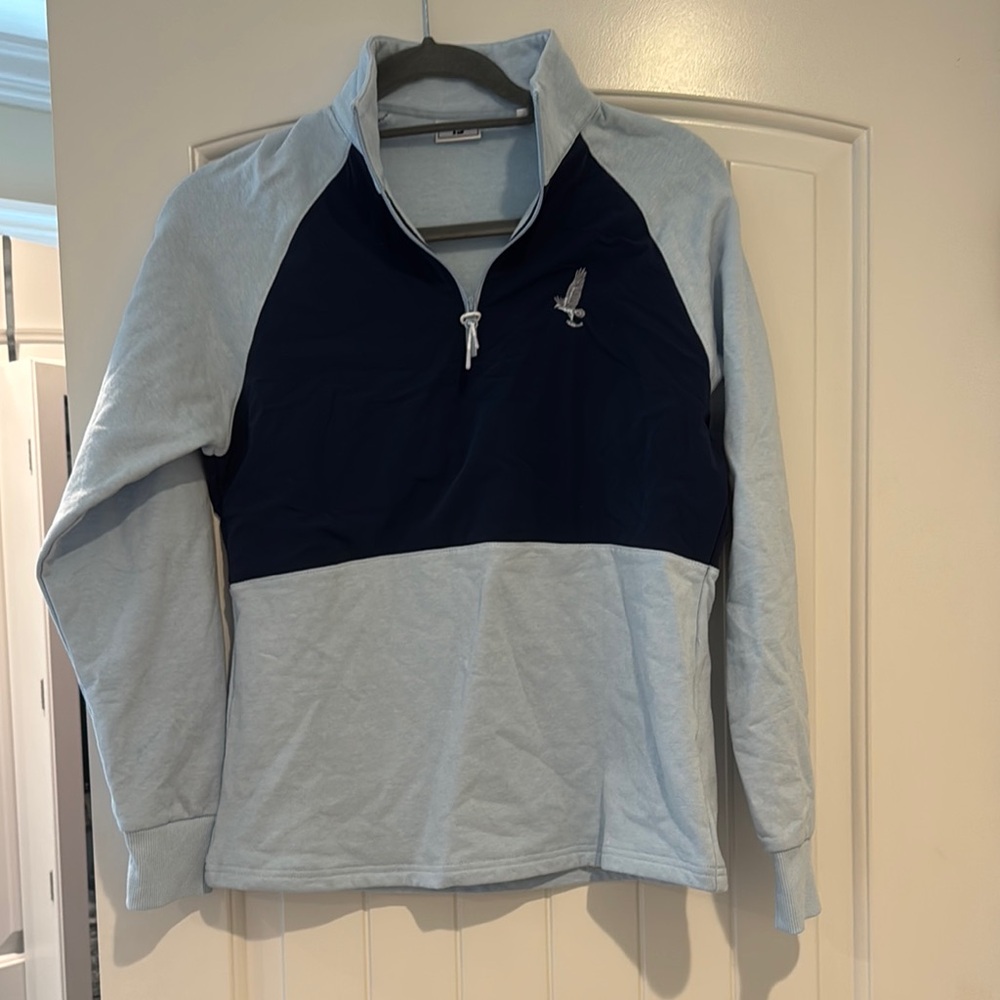 FootJoy Women's Blue and Light Gray Zip-Up Jacket